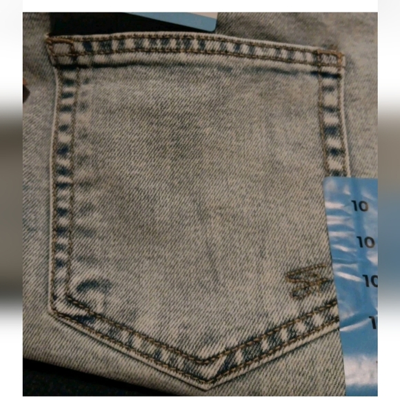 Seven 7 Ladies High Rise Slim Straight Jean Size 10 Lynx Seven7 NEW - Picture 5 of 6